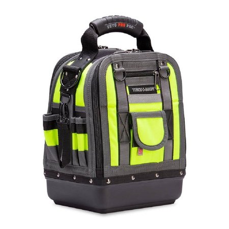 VETO PRO PAC Tool Bag, Tech Compact/Tall Hi-Viz Yellow Tool Bag, Yellow Tech MCT Hi-Viz Yellow